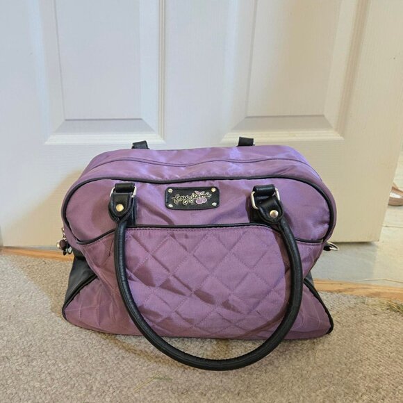 NEW Purple Suitcase bag small luggage carry on travel bag duffel bag briefcase - Picture 3 of 15